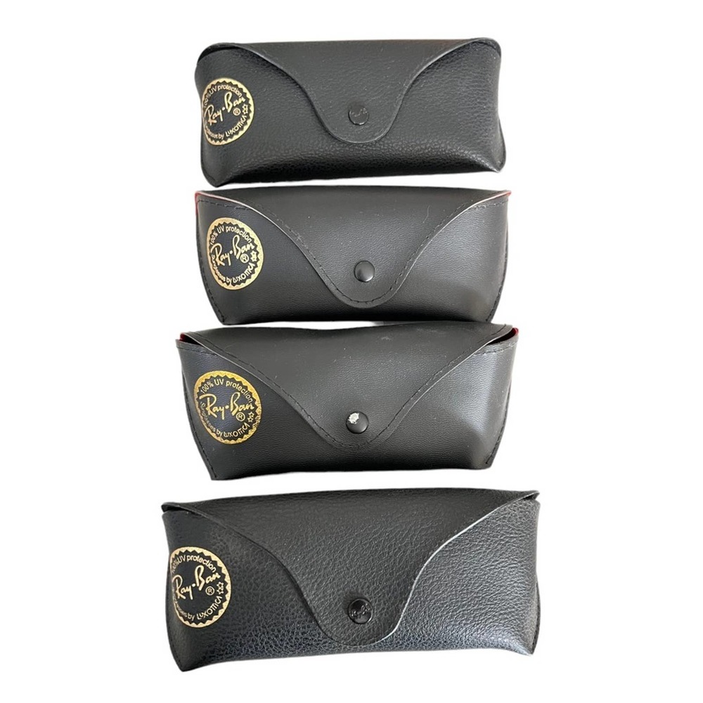 4 Ray-Ban Sunglasses by luxottica case black cases